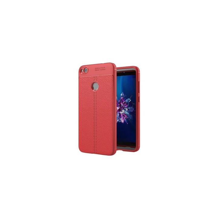 Гъвкав капак Red Iberry Litchi за Huawei P8 Lite (2017), P9 Lite (2017)