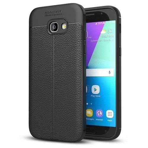 Husa Iberry Litchi Flexible Neagra Pentru Samsung Galaxy A5 A520 (2017)