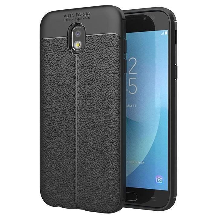 Husa Iberry Litchi Flexible Neagra Pentru Samsung Galaxy J3 J330 (2017)