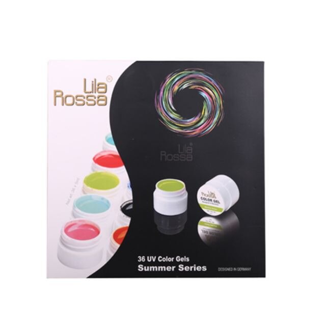 Set Geluri color Lila Rossa 36 culori Summer Series