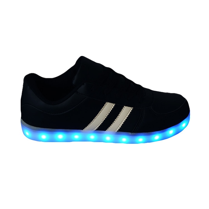 Pantofi Sport cu Leduri Black-Superstar, Unisex, Marimea 44