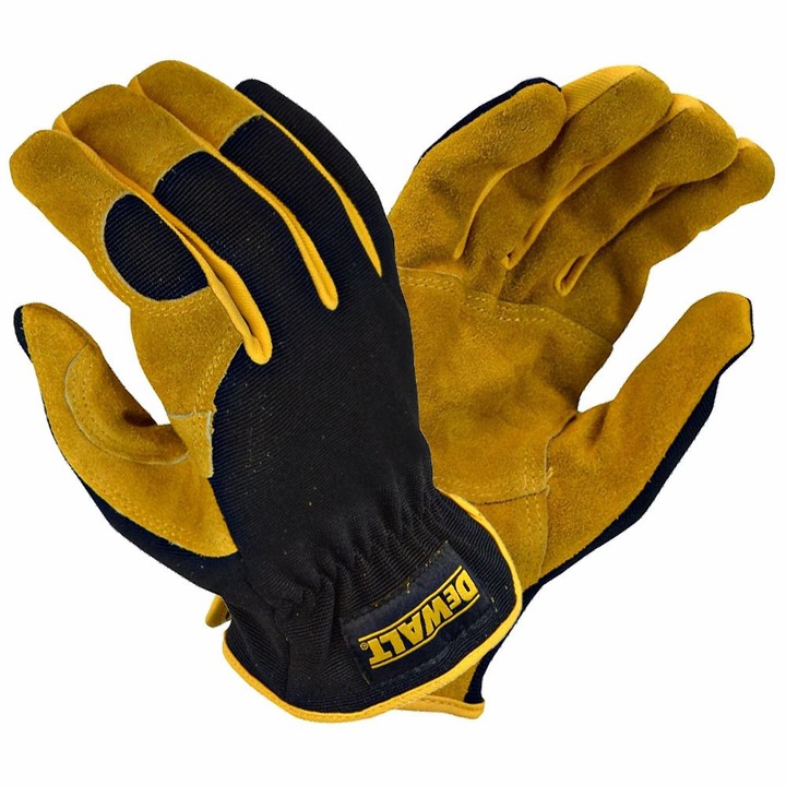 DEWALT Hybrid Performance bőr és spandex kesztyűk
