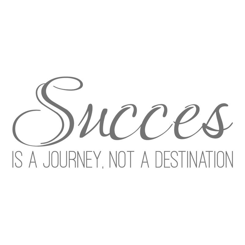 Sticker Decorativ - SMAER - Succes - 120cm x 50cm - Gri