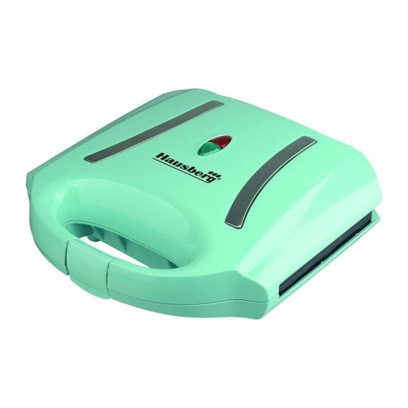 Sandwich maker Hausberg 800W, suprafata antiaderenta, turquoise