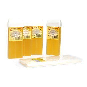 Set 4 x Ceara epilat unica folosinta 100 ml naturala + pachet hartie epilatoare Set 4 x Ceara epilat unica folosinta 100 ml naturala + pachet hartie epilatoare