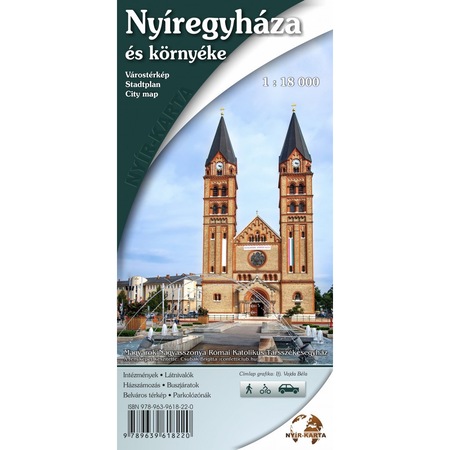 Nyiregyhaza Es Kornyeke Hajtogatott Terkep 2015 Emag Hu