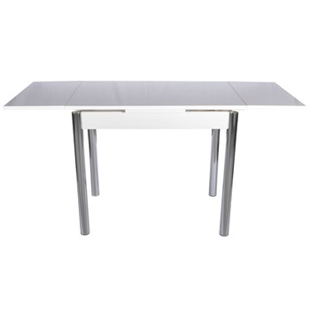 Masa extensibila alba Eco Mini ,blat pal melaminat 18mm 90x60cm extinsa 150x60cm Masa extensibila alba Eco Mini ,blat pal melaminat 18mm 90x60cm extinsa 150x60cm