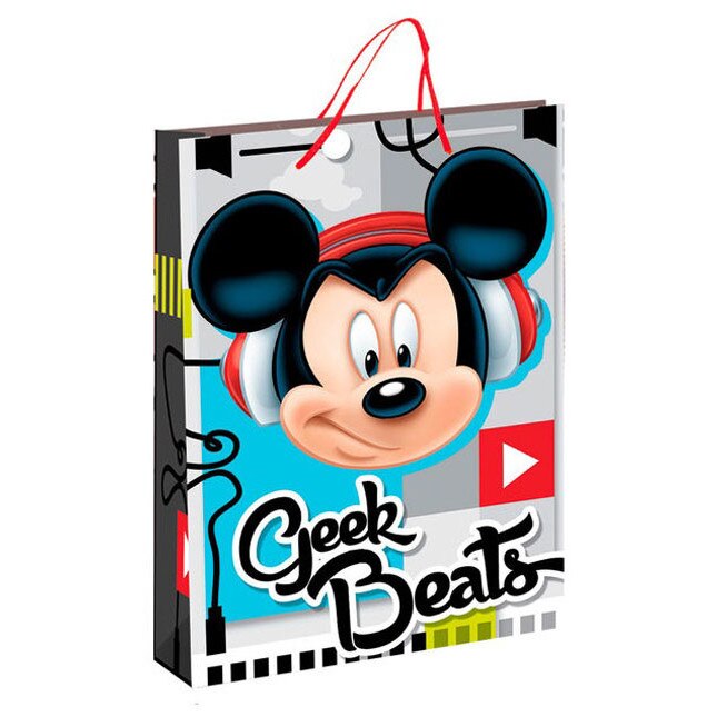 Punga cadou, mare, Mickey, Beats, 45 cm