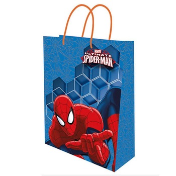 Punga cadou, mica, Spider-Man, albastra, 23 cm Punga cadou, mica, Spider-Man, albastra, 23 cm