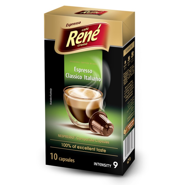 Café René Esspresso Classico Italiano Nespresso kompatibilis kávékapszula 10 db