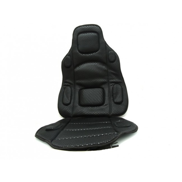 Set huse auto AlMar pentru scaune fata, Negru/Negru, 5 piese