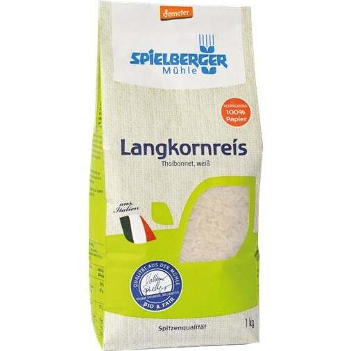 Orez Bio Alb cu Bob Lung Thaibonnet Demeter Spielberger 500gr