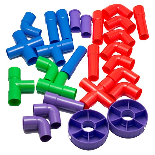 Set 27 piese de constructie tuburi