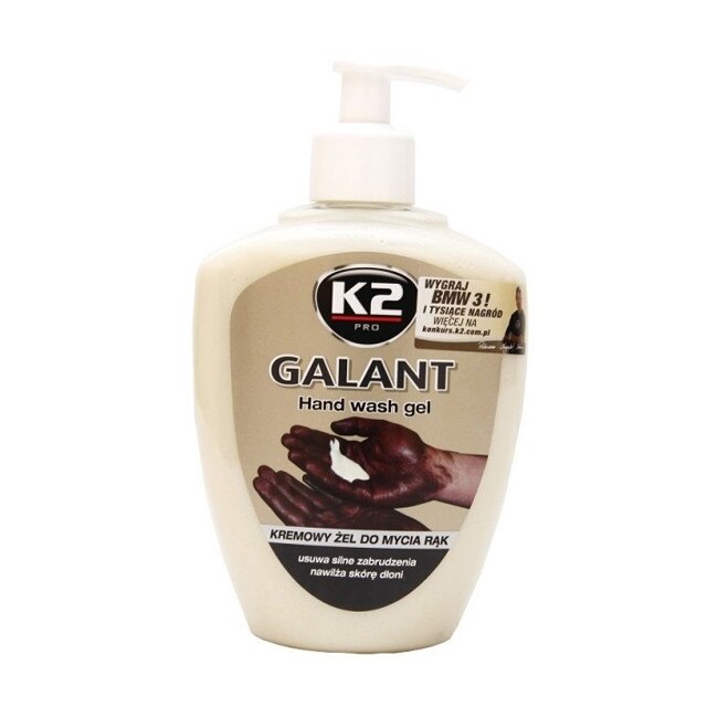 Gel spalare pe maini cu pompita 500ml GALANT, K2