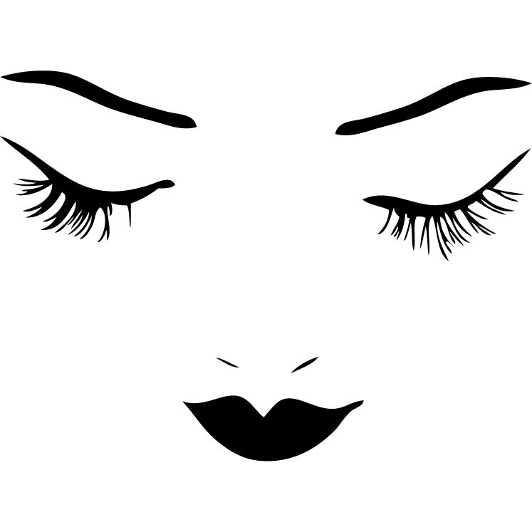 Sticker decorativ New Look, Negru, 50x59 cm