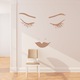 Sticker decorativ New Look, Maro deschis, 50x59 cm
