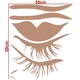 Sticker decorativ New Look, Maro deschis, 50x59 cm