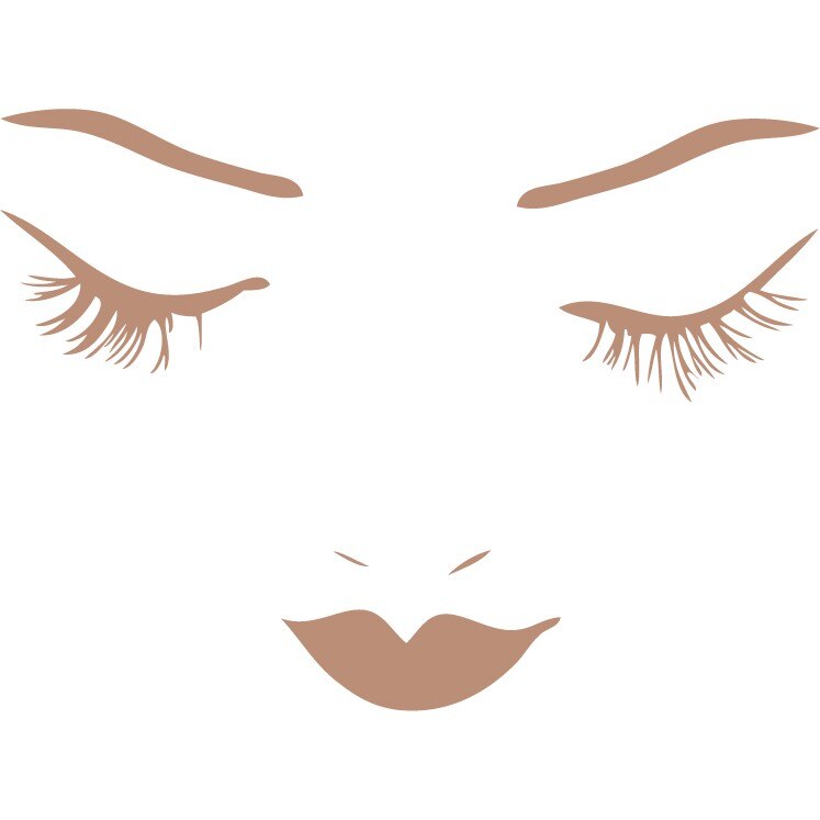 Sticker decorativ New Look, Maro deschis, 50x59 cm