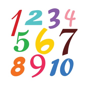 Sticker educativ cu cifre, 150x150 cm Sticker educativ cu cifre, 150x150 cm