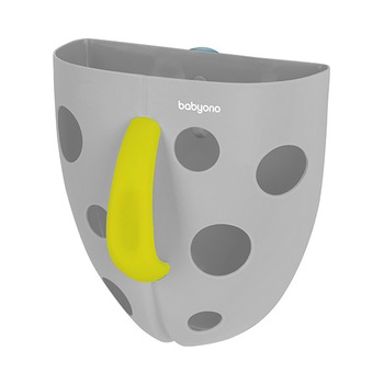 Recipient pentru jucarii de baie Baby Ono Gri/Verde Recipient pentru jucarii de baie Baby Ono Gri/Verde