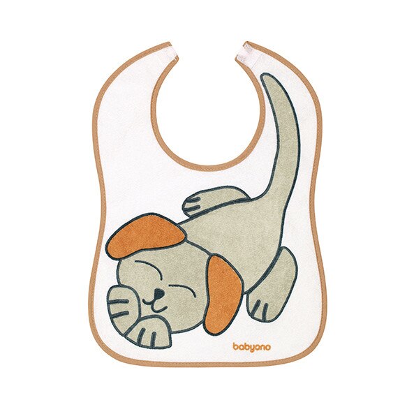 Bavetica impermeabila Baby Ono din bumbac 9luni+ Puppy