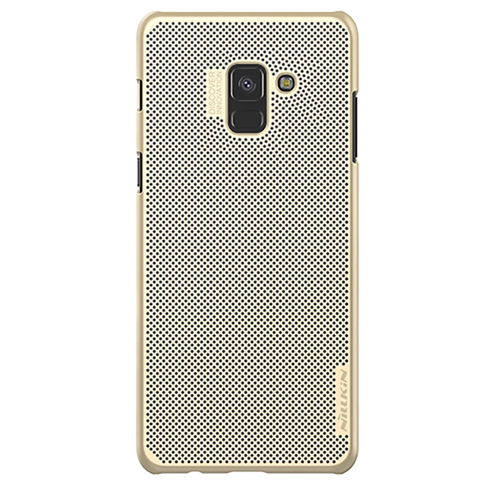 Husa de protectie spate Nillkin Air cu perforatii pentru Samsung Galaxy A8 Plus 2018 , auriu