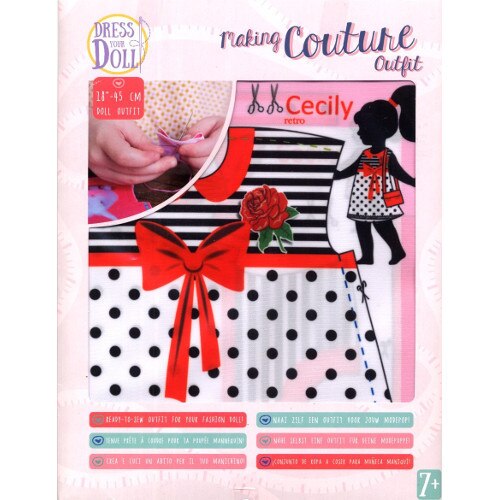 Set Dress your Doll Croitorie Hainute de Papusi Cecily Retro