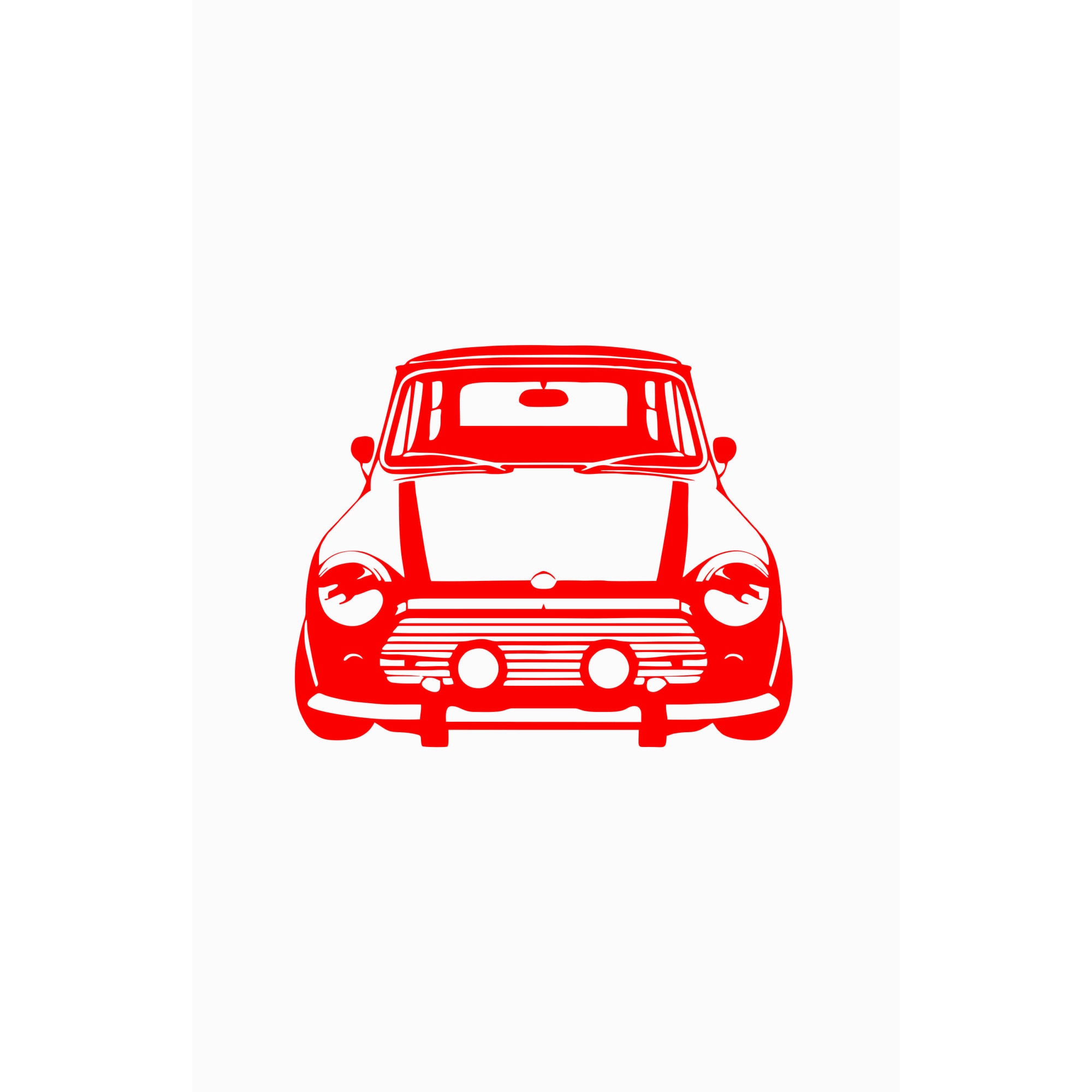 Sticker decorativ de perete Mini car 130x105 cm
