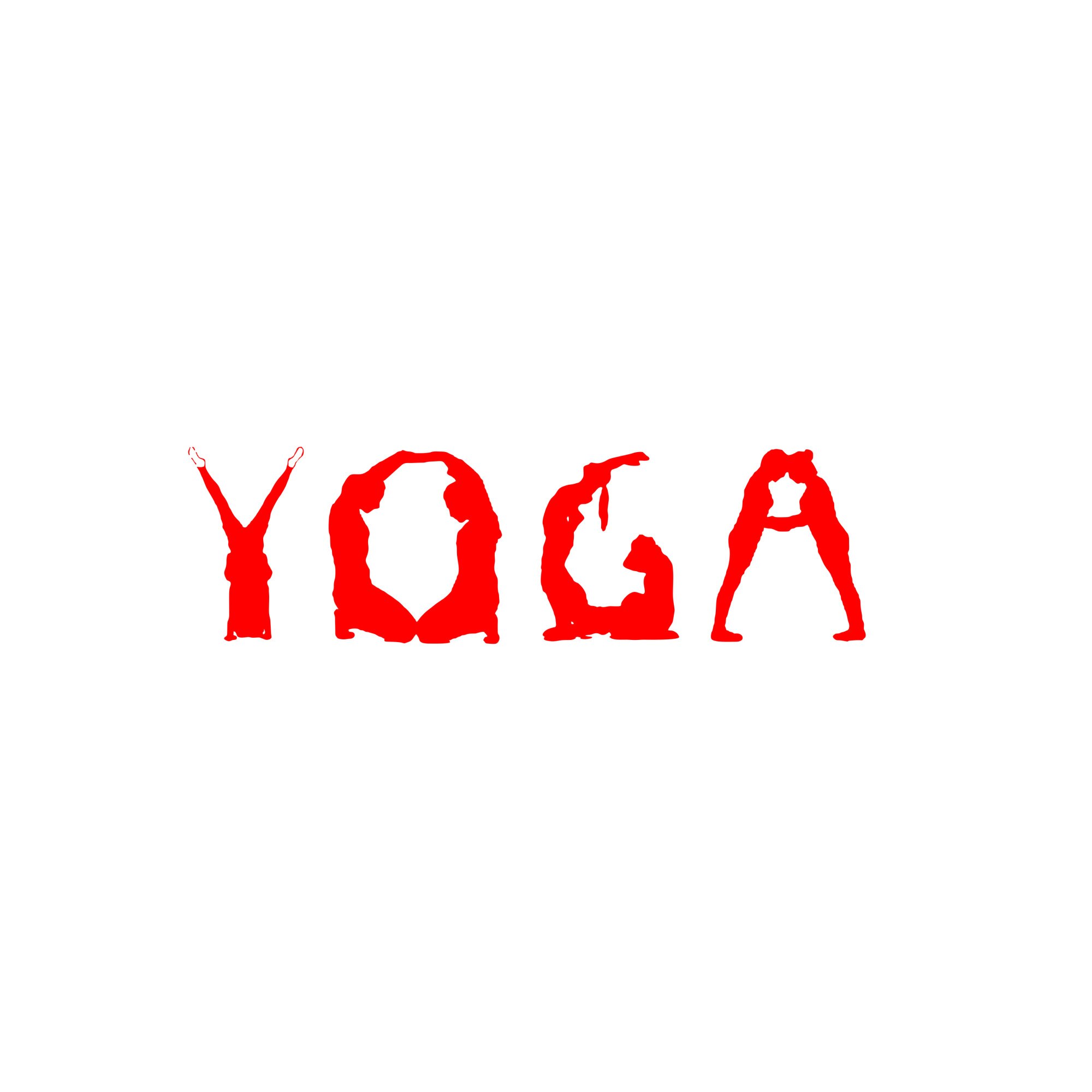 Sticker decorativ de perete Yoga 100x30cm