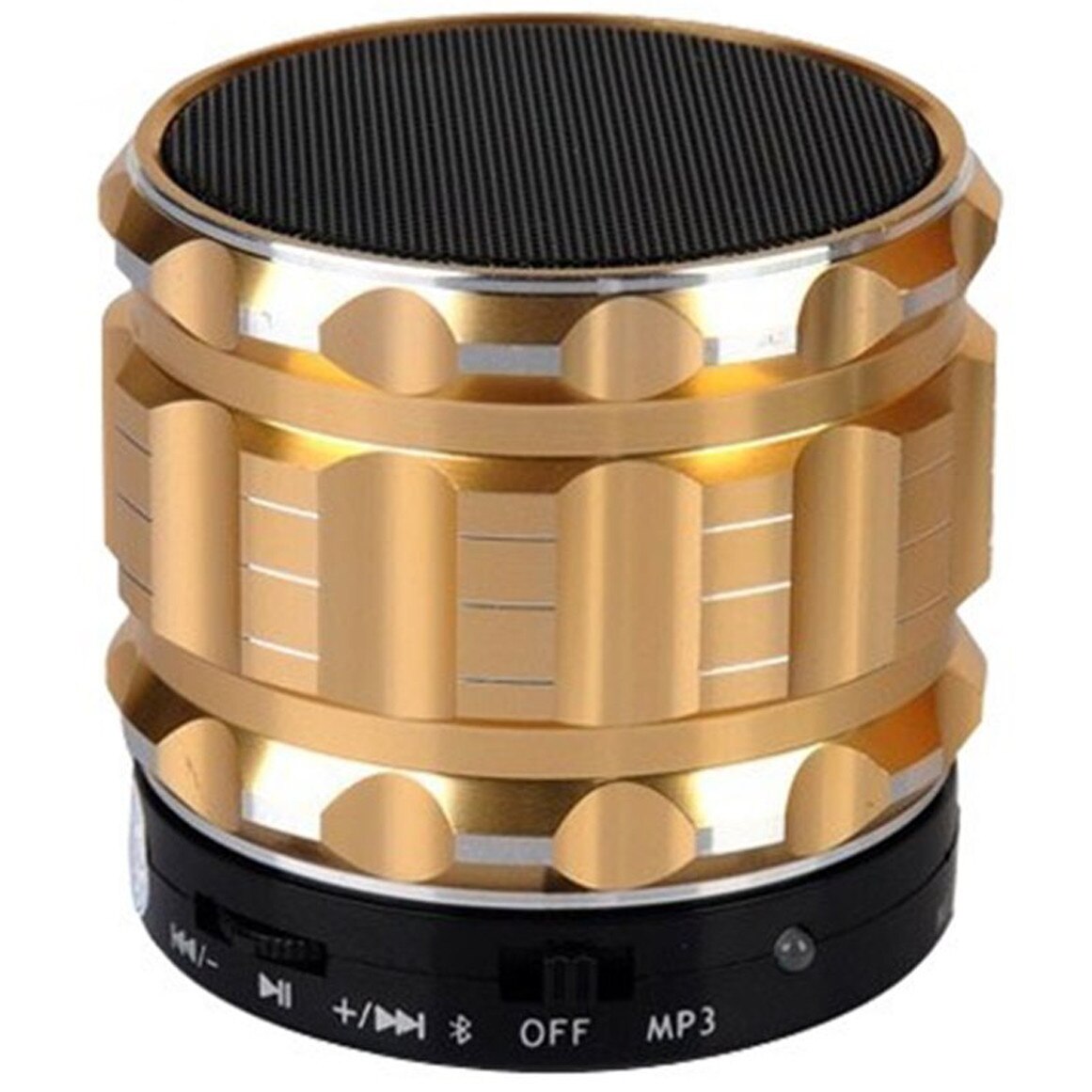 Boxa Portabila Bluetooth iUni DF12, Slot Card, Metal, Gold