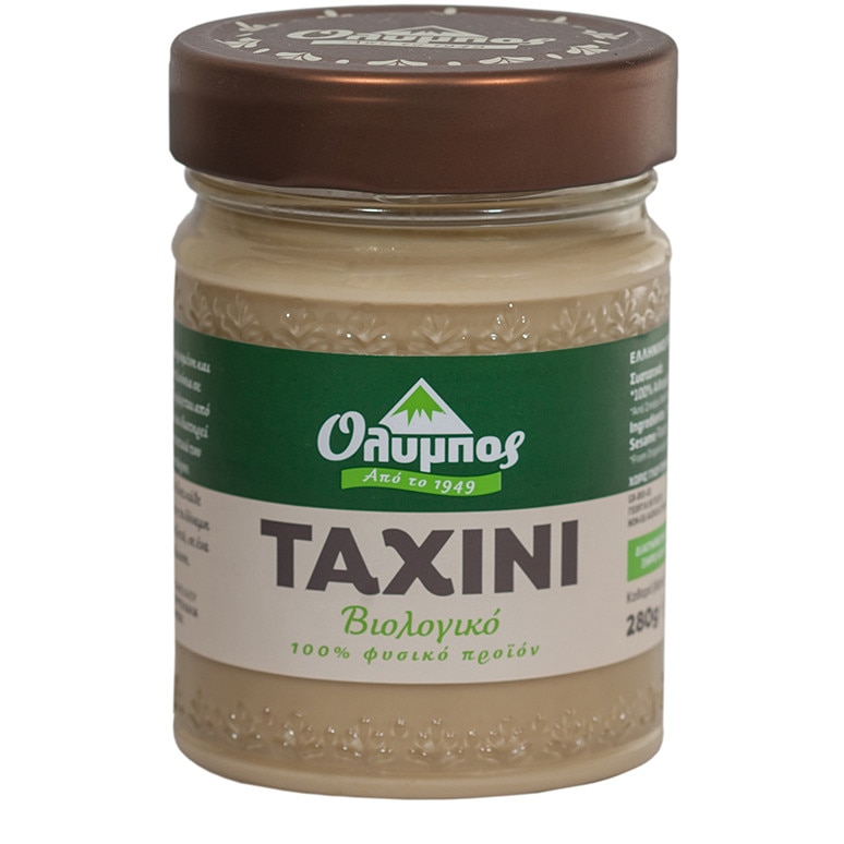 Pasta de susan Tahini organic, fara zahar, aditivi si conservanti, 280g Olympos