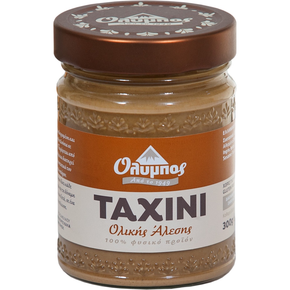 Pasta de susan Tahini integral, natural, fara aditivi si conservanti, 300g Olympos