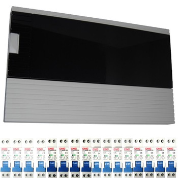 Pachet - Tablou sigurante, PT, 16 posturi, 29x23x11cm + 16 sigurante bipolare automate 16A Pachet - Tablou sigurante, PT, 16 posturi, 29x23x11cm + 16 sigurante bipolare automate 16A