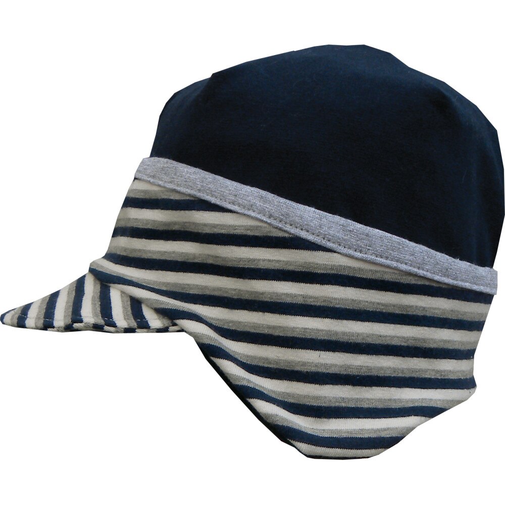 Sapca Piticot cu dungi S155, bleumarin, Albastru marin, 48 cm