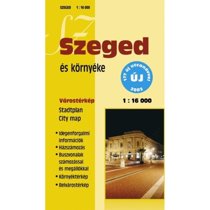Szeged hajtogatott autóstérkép (2007)