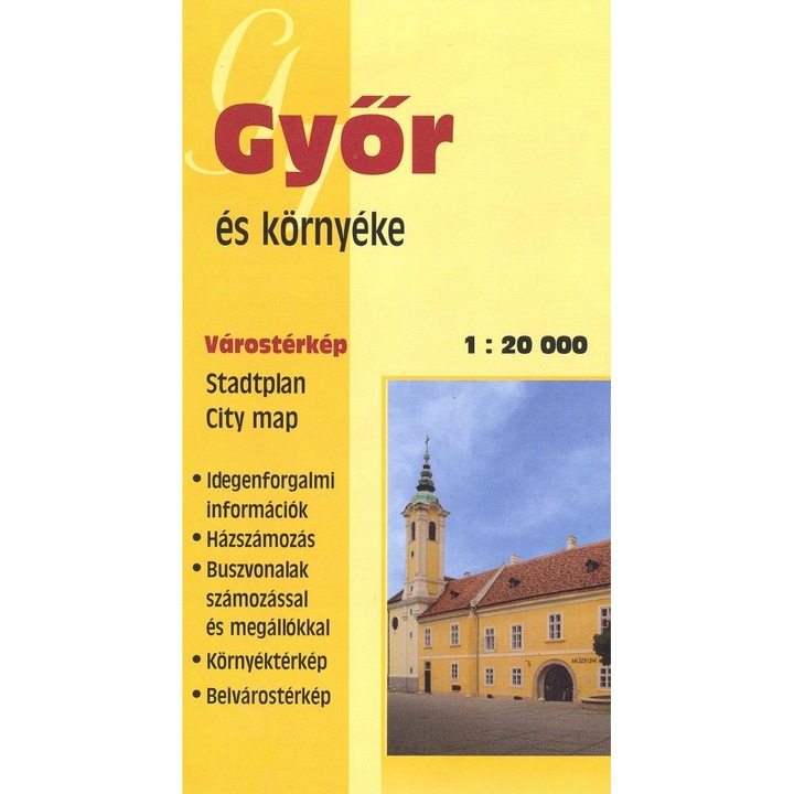 Győr hajtogatott autóstérkép (2006)