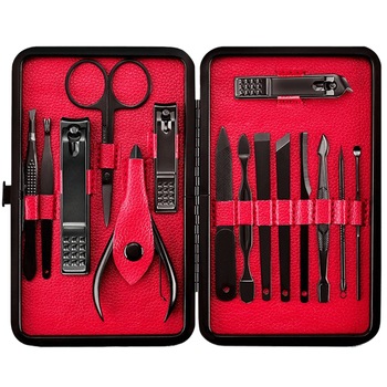 Trusa manichiura PRO Luxury Zenifique, Black&Red, 15 piese Trusa manichiura PRO Luxury Zenifique, Black&Red, 15 piese