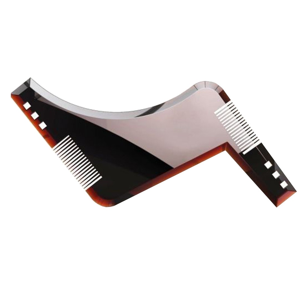 Pieptan pentru conturarea si modelarea barbii, beard shapper, negru, FMD048