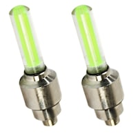 Set de lumini LED pentru bicicleta,masina,motocicleta, de culoare galben, capac cromat