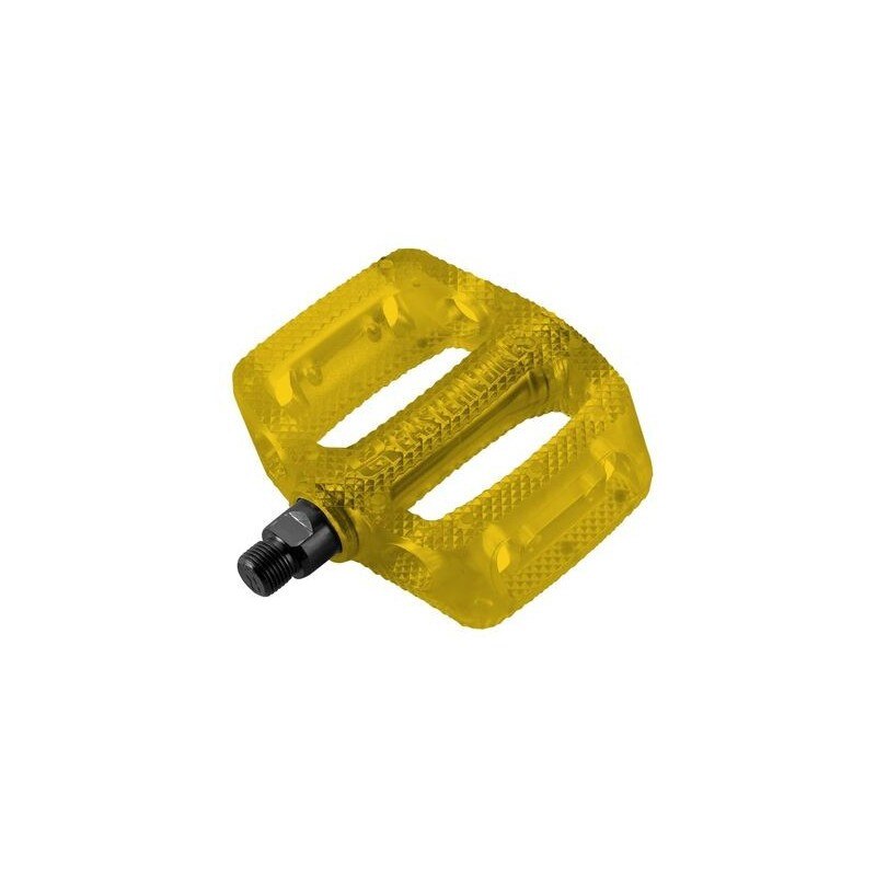 Pedale bicicleta Eastern Plastic auriu transparent