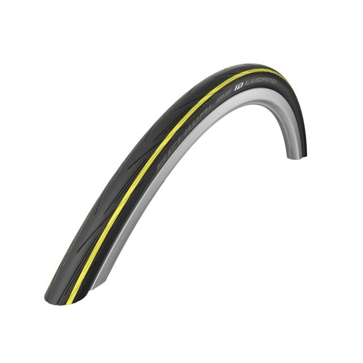 Cauciuc bicicleta 28" Schwalbe Lugano 23-622 negru / galben