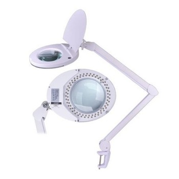 Lampa cu lupa, prindere birou, brat reglabil, 5 dioptrii, 60 leduri SMD, 8W, Alba Lampa cu lupa, prindere birou, brat reglabil, 5 dioptrii, 60 leduri SMD, 8W, Alba