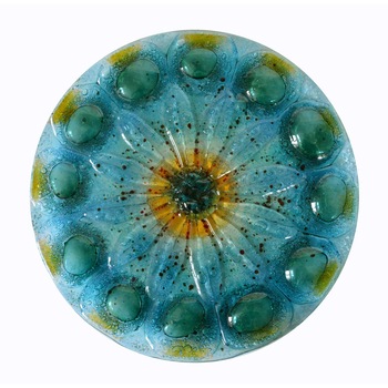 Platou Decorativ Fuziune Sticla ,, ROZETA'' Platou Decorativ Fuziune Sticla ,, ROZETA''