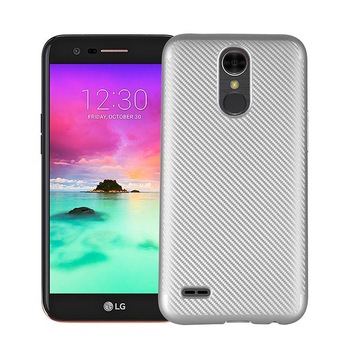 Husa LG K10 (2017) Tpu Carbon - argintiu Husa LG K10 (2017) Tpu Carbon - argintiu