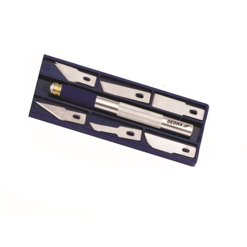 Set 12 piese bisturiu si lame , semiprofesional, Dedra