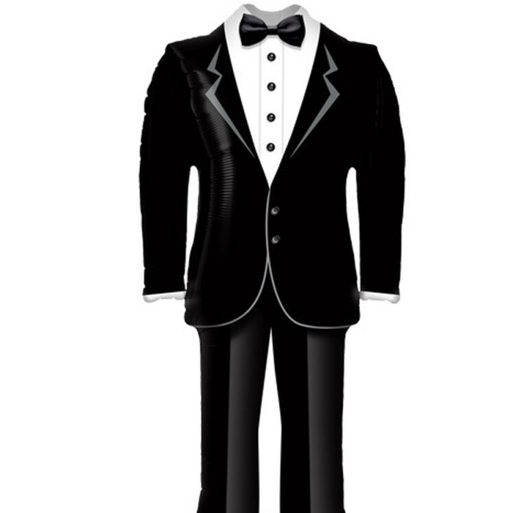 Balon Folie Figurina Tuxedo/ Costum Mire - 99 cm, Qualatex 57372