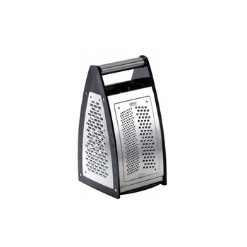 Razatoare cu 4 fete din inox si plastic Gefu Quinto, argintiu/negru Razatoare cu 4 fete din inox si plastic Gefu Quinto, argintiu/negru