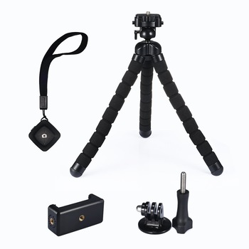 Trepied Flexibil Selfie Stick Mpow cu Telecomanda Bluetooth, Ajustabil, Prindere smartphone/camera digitala/camera actiune Trepied Flexibil Selfie Stick Mpow cu Telecomanda Bluetooth, Ajustabil, Prindere smartphone/camera digitala/camera actiune