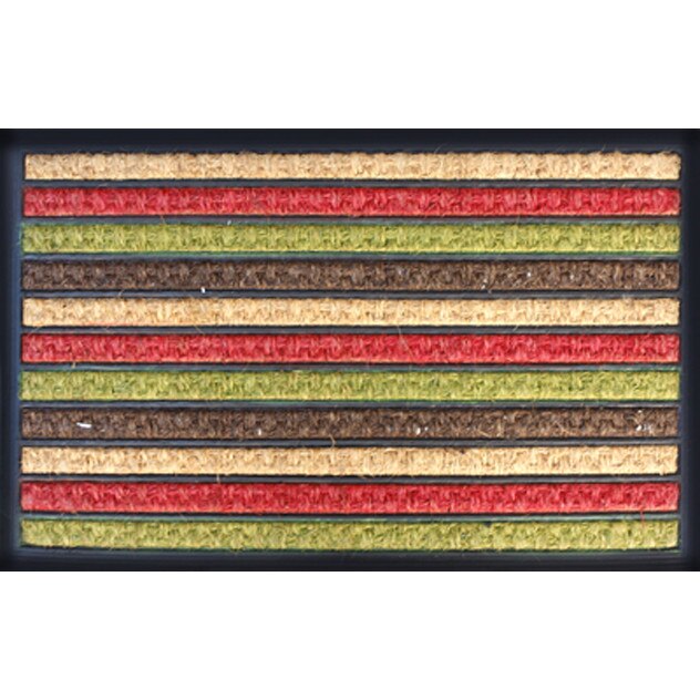 Covor intrare cauciuc si fibra de nuca de cocos 40x60 MN011545 multicolora