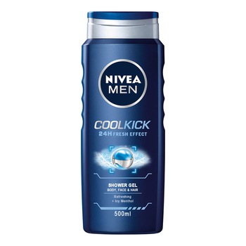Gel de dus Nivea Men Cool Kick, 500 ml Gel de dus Nivea Men Cool Kick, 500 ml